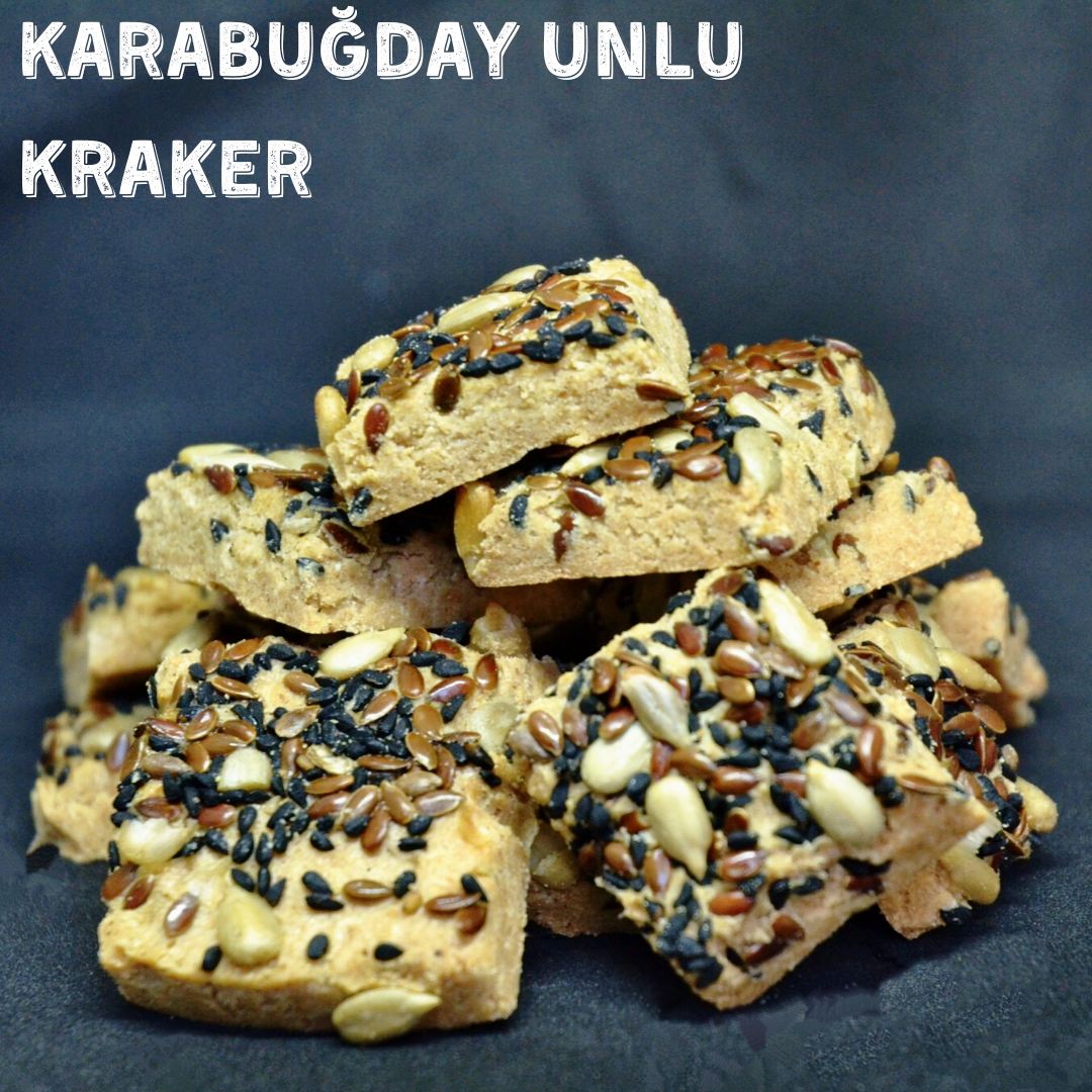 500 GRAM %100 KARABUĞDAY UNLU KRAKER